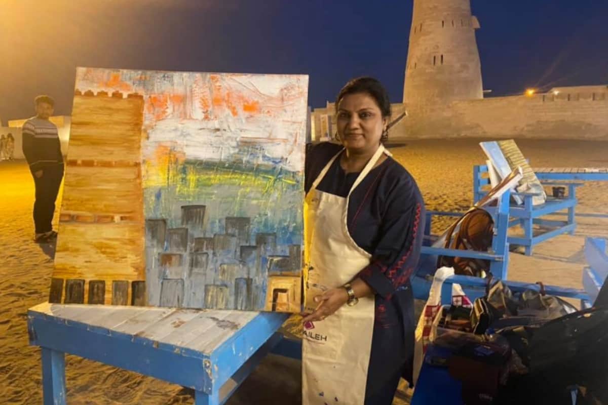 khan sisters from Muzaffarnagar is spreading happiness with Funun Arts in Dubai