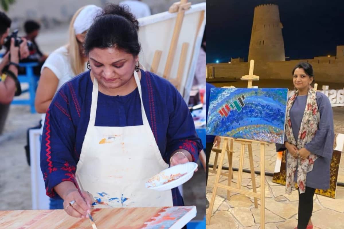 khan sisters from Muzaffarnagar is spreading happiness with Funun Arts in Dubai
