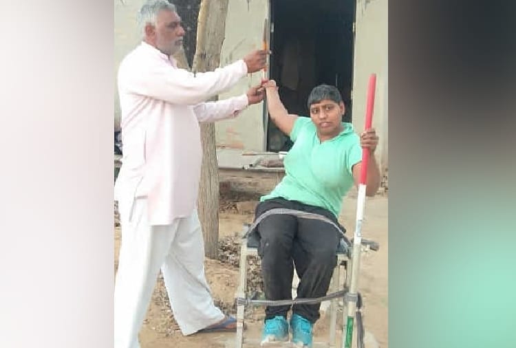 A father trained his two daughters for athletics in Hisar