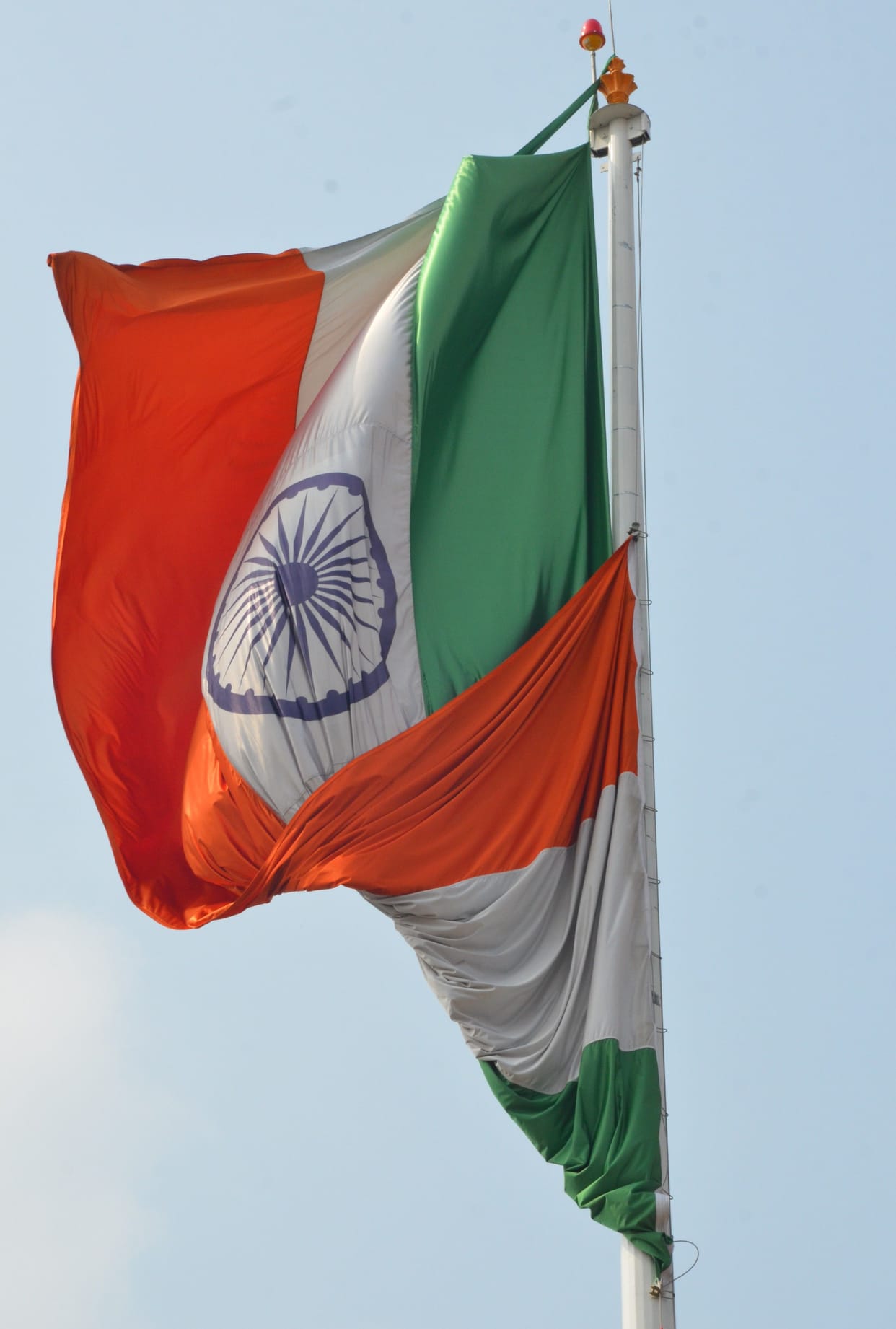railway junction, flag, pole