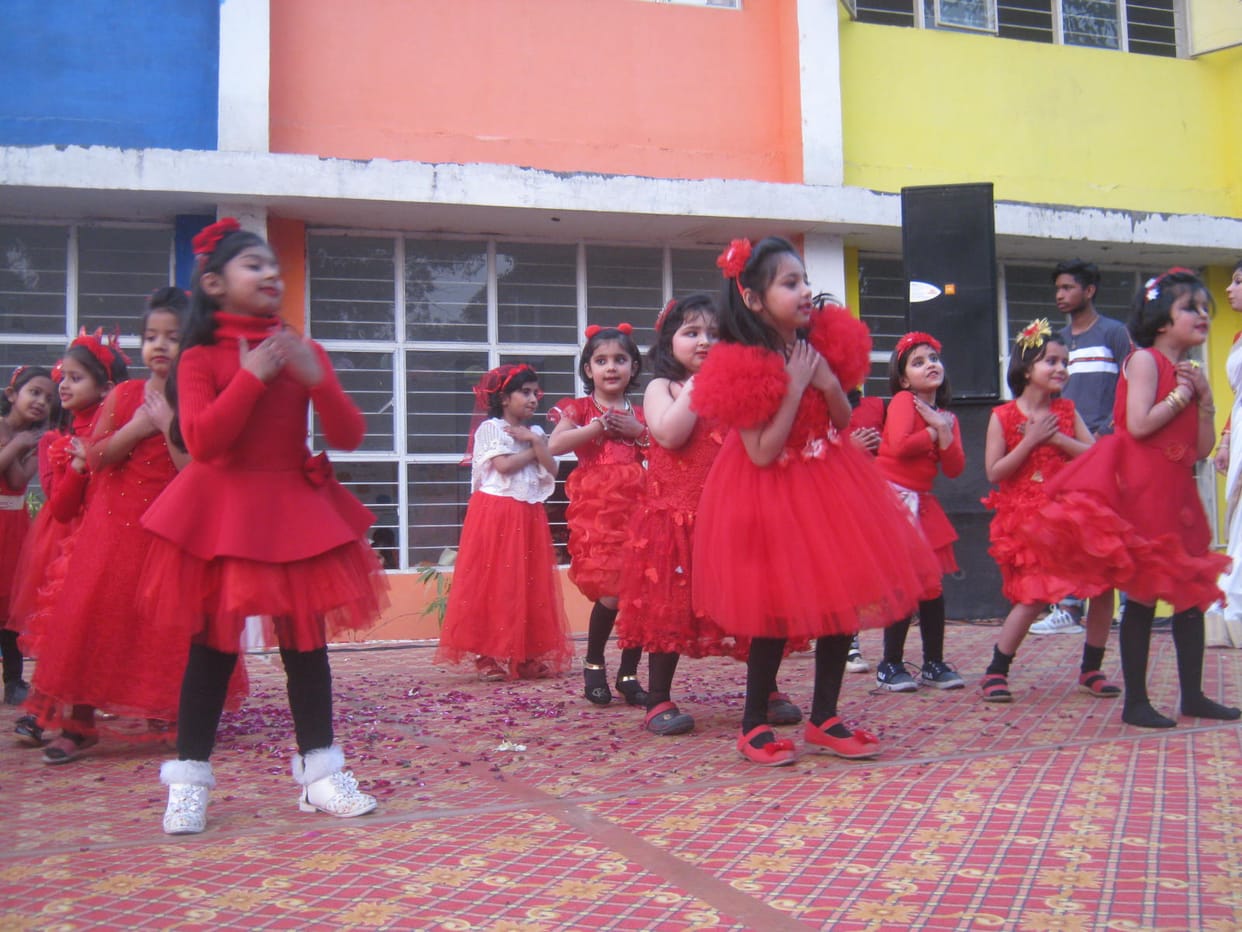 Students presented colorful programs