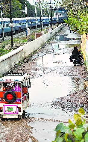 Mud still in the streets