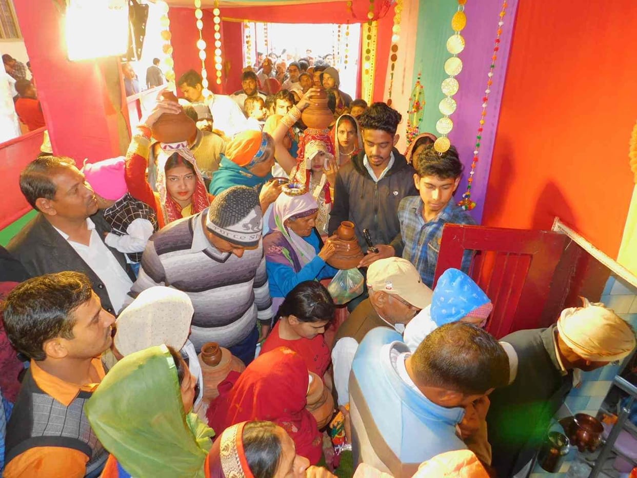 shivalaya echoed with the shouts of har-har  mahadev