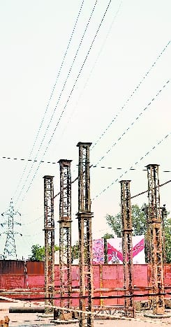 Military officer under tension from high tension line