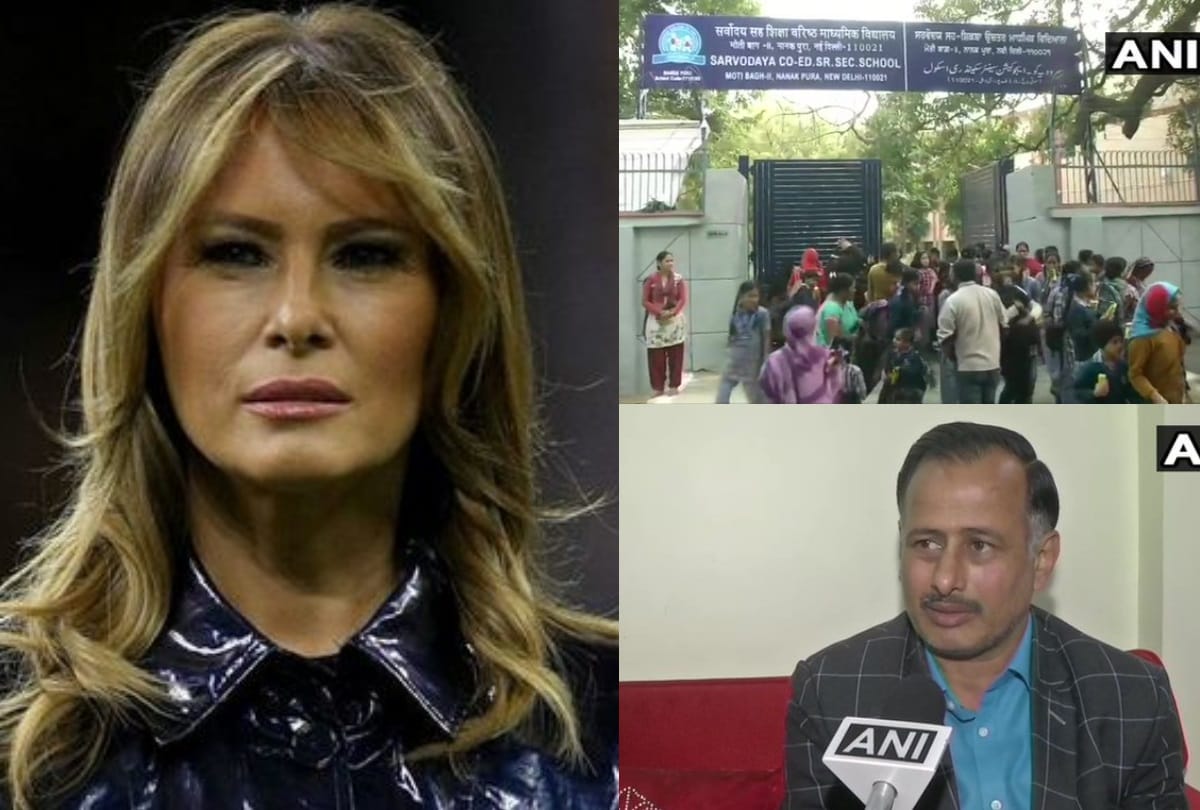 Delhi Melania trump to visit delhi nanakpura government school mcd beautify path