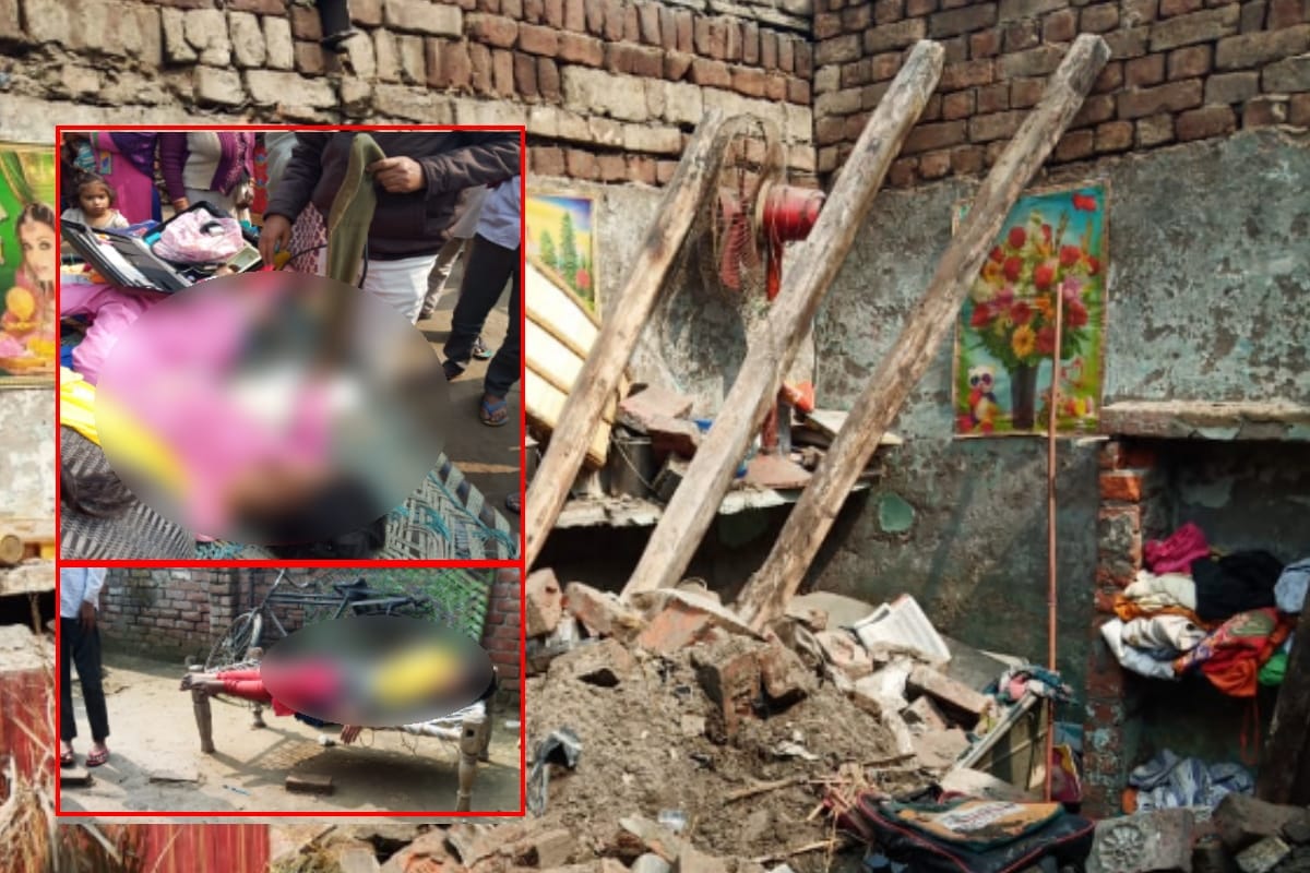 two sisters injured after roof of the house collapses in heavy rain yesterday