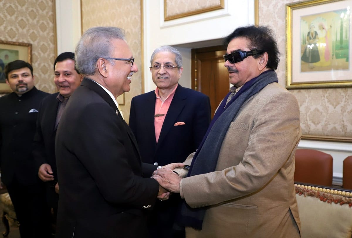 After navjot singh sidhu now shatrughan sinha visit pak, met president arif alvi