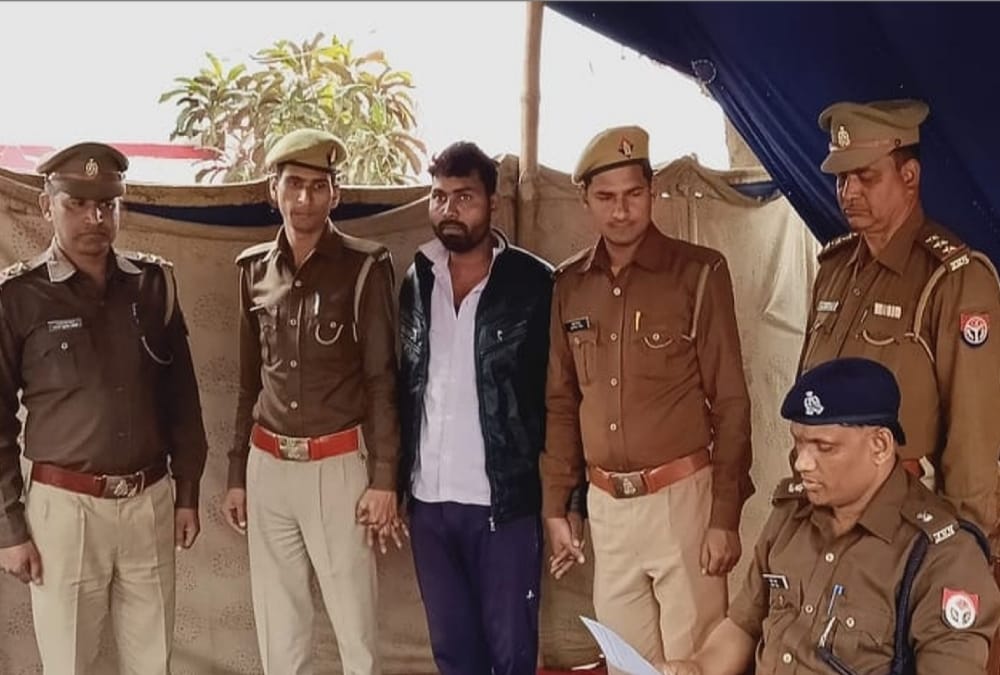 A man arrested for killing his wife's brother in Sultanpur.
