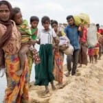 रोहिंग्या परिवार।