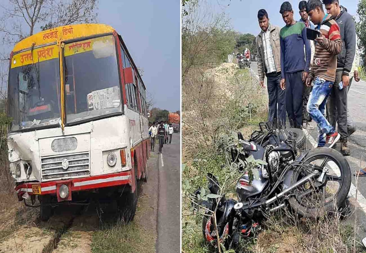 mother and son died in road accident in hardoi