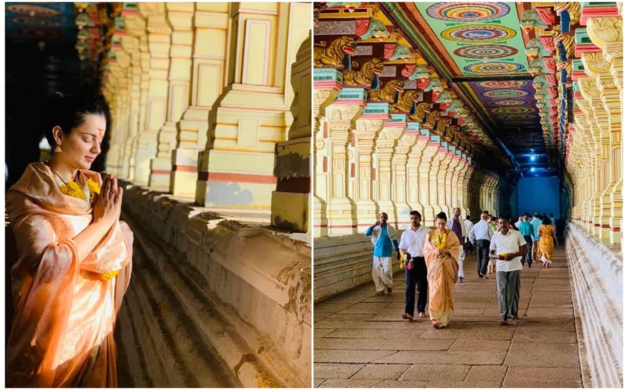 Kangana Ranaut in Rameshwaram this morning pic Goes Viral