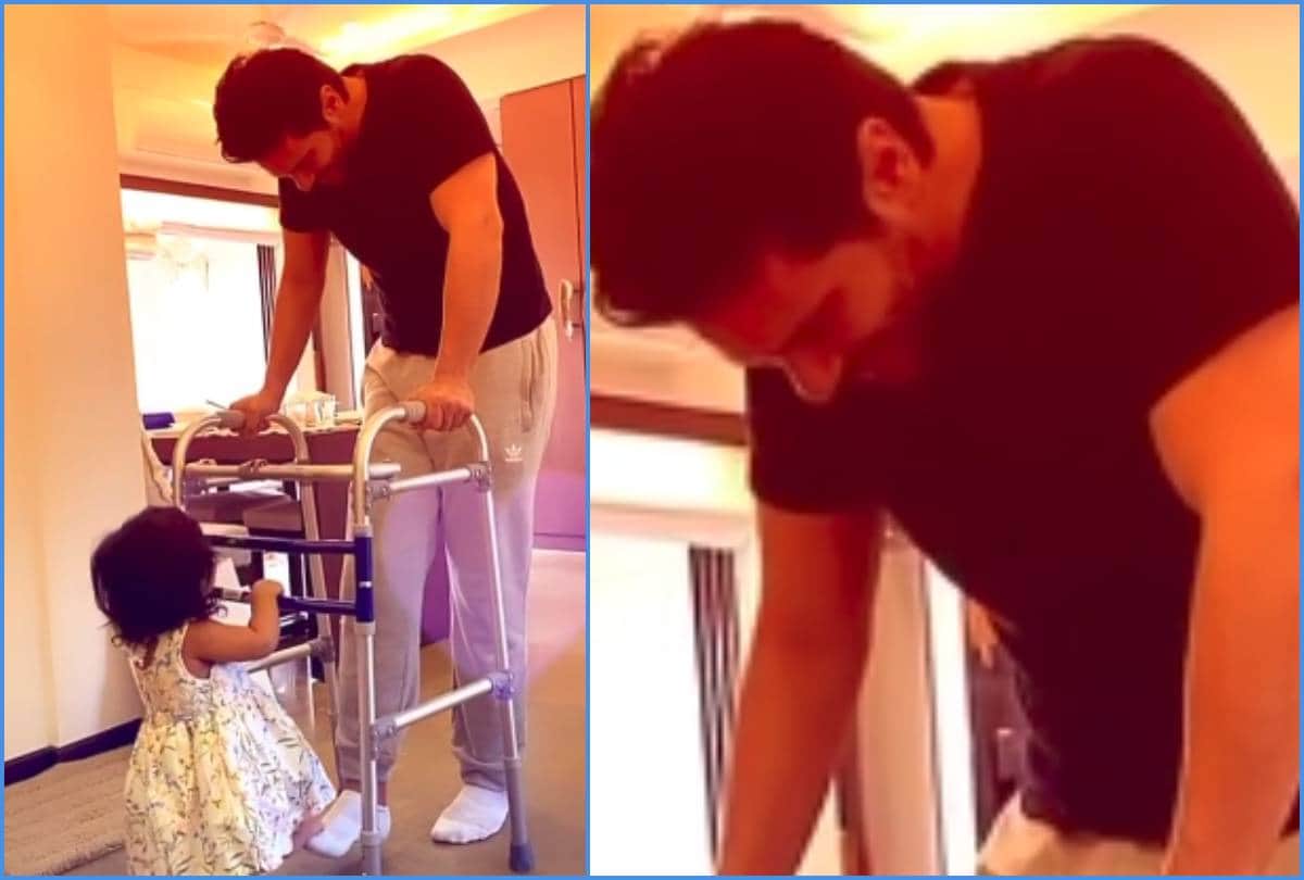 angad bedi share video with daughter mehr singh