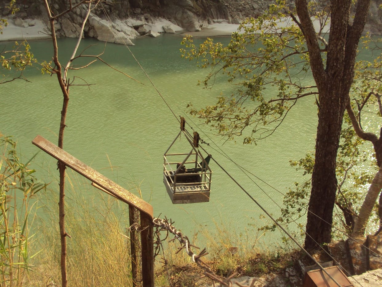 Finally the ropeway was damaged for six months
