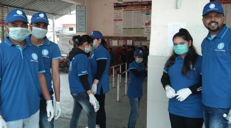 Sant Nirankari Mandal launched a cleanliness drive at the station