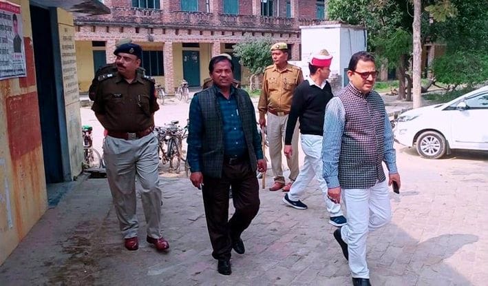 Khanpuri at the examination center in the name of CCTV cameras
