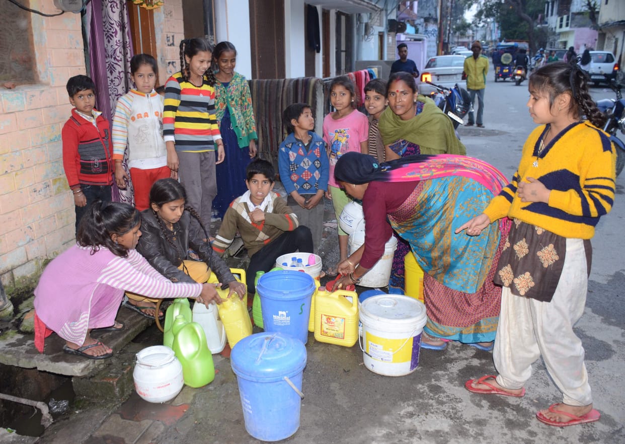 20 thousand population craving water