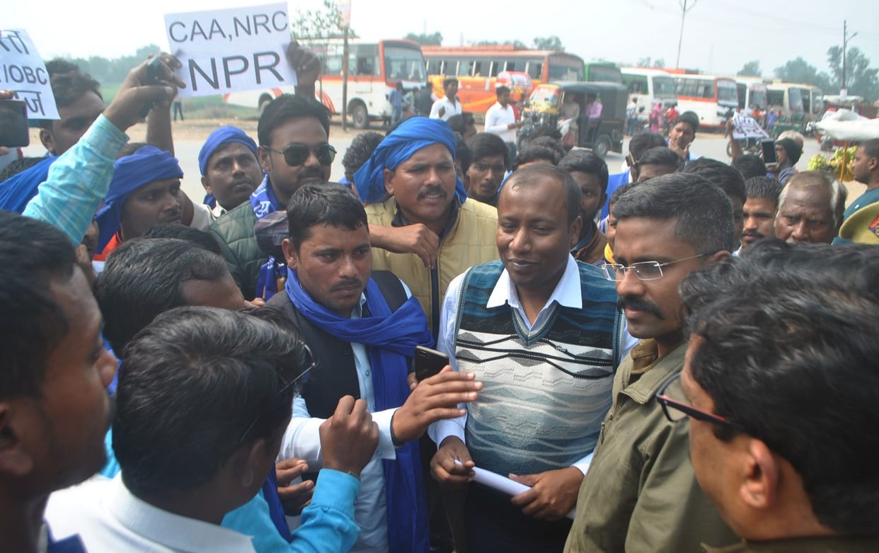 The Bhim Army's Bharat Bandh did not show any effect in the district