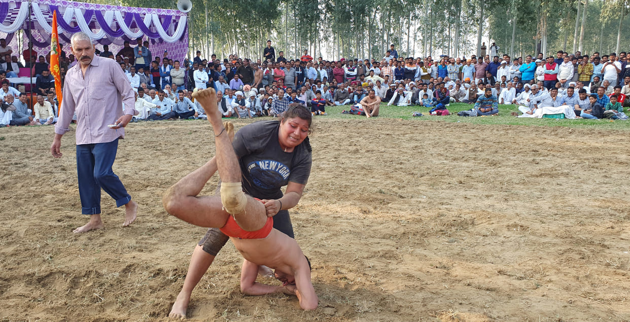 sport, wrestling