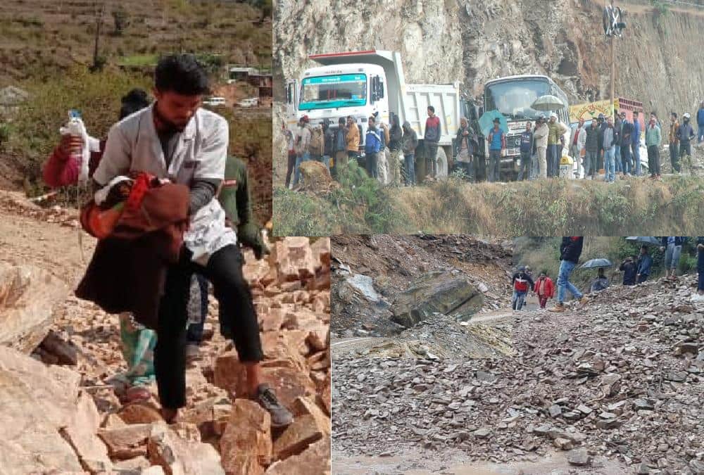 Rainfall and Hailstorm in uttarakhand, Mountains Collapse in pithoragarh almora, Tourist Stuck