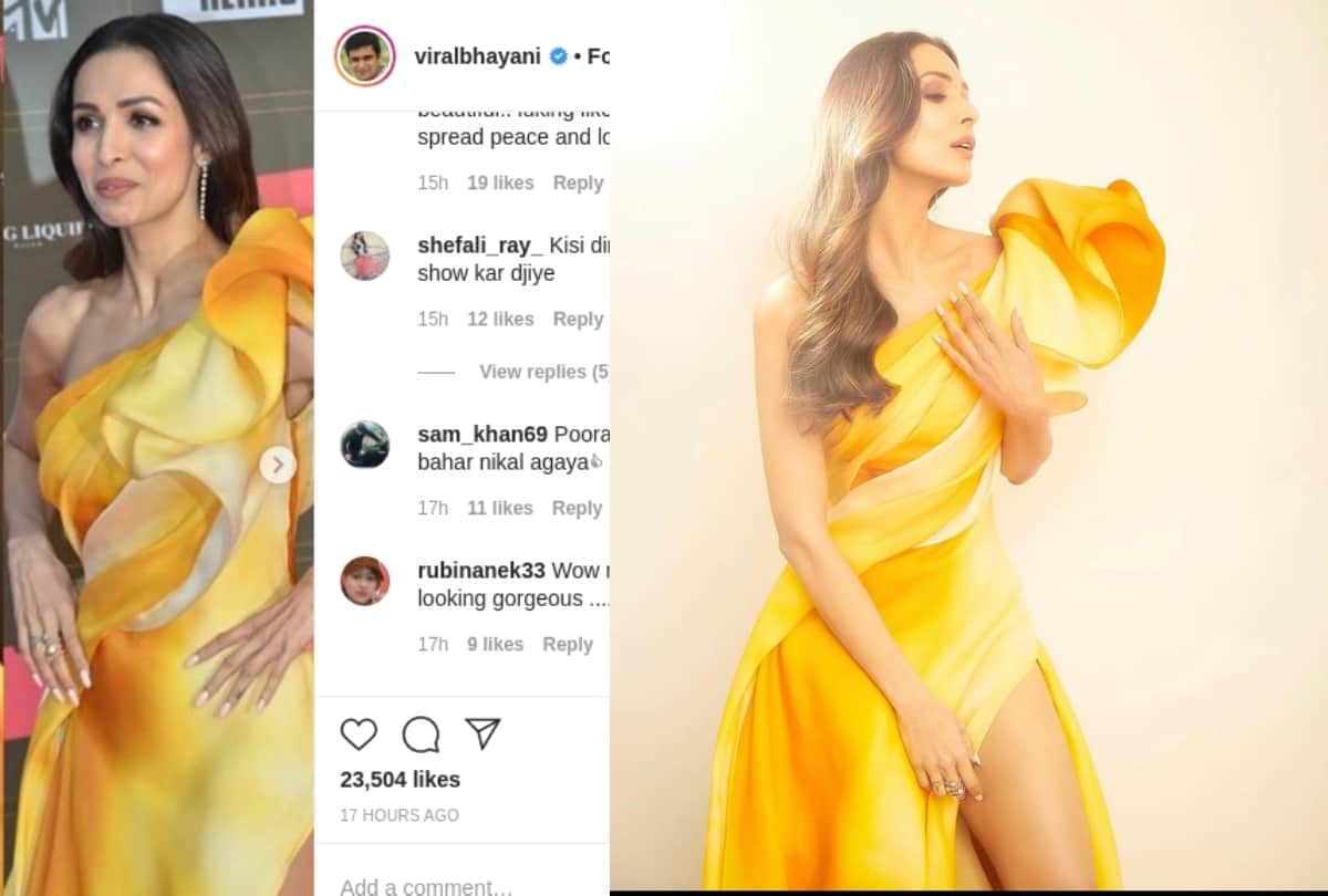 malaika arora wear yellow dress in miss diva 2020 but trolled