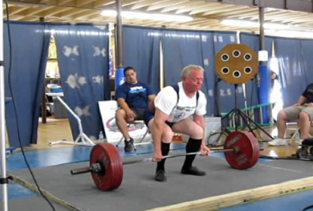 83 year old weightlifter Robert Strange accepted one year ban in doping