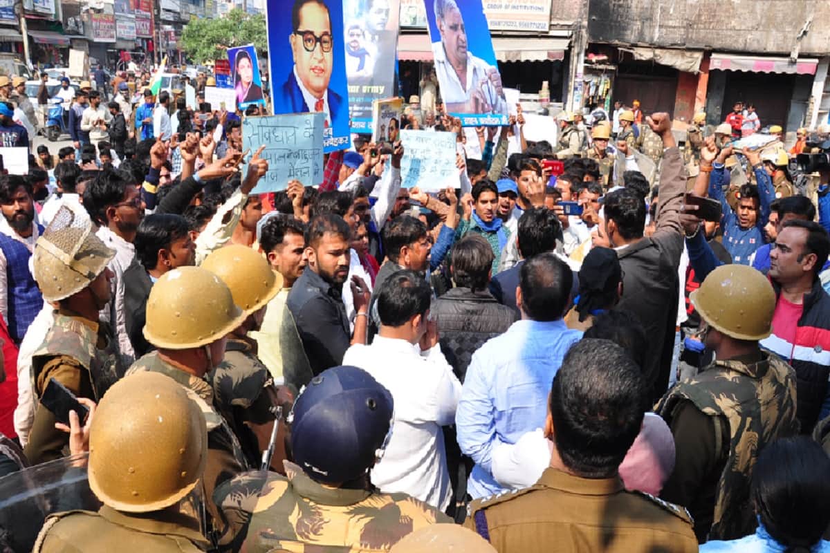 Bhim Army protest has see not effect in markets at Saharanpur city of Uttar Pradesh