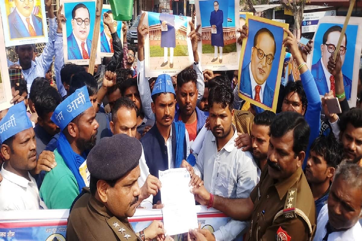 Bhim Army protest has see not effect in markets at Saharanpur city of Uttar Pradesh