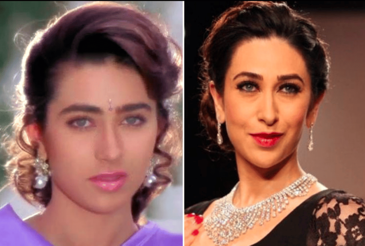 Then and now Looks of 90s Bollywood divas Aishwarya Rai Bachchan Karishma Kapoor Madhuri Dixit Kajol
