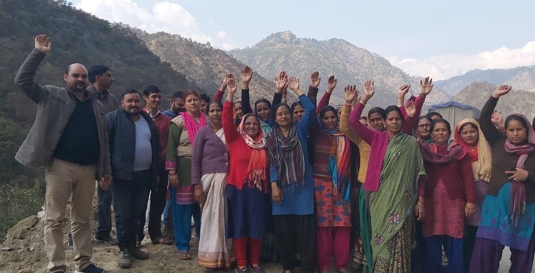 Protest against the third bridge on the Khankara bypass