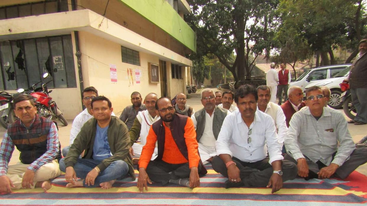 BSNL employees fasted
