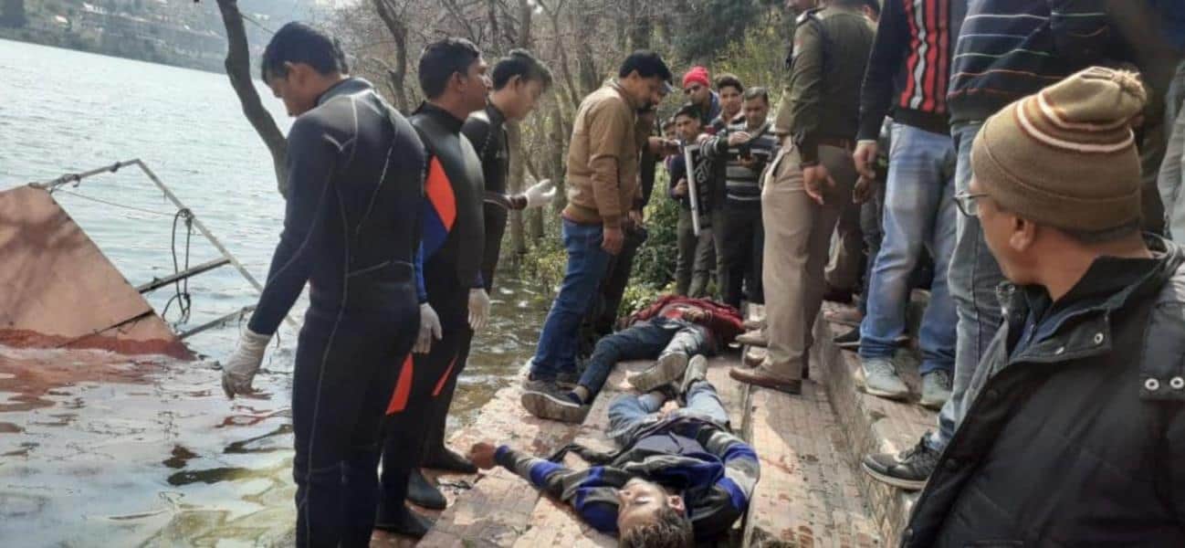 Uttarakhand: High speed taxi fell into lake in Bhimtal, SDRF search in lake
