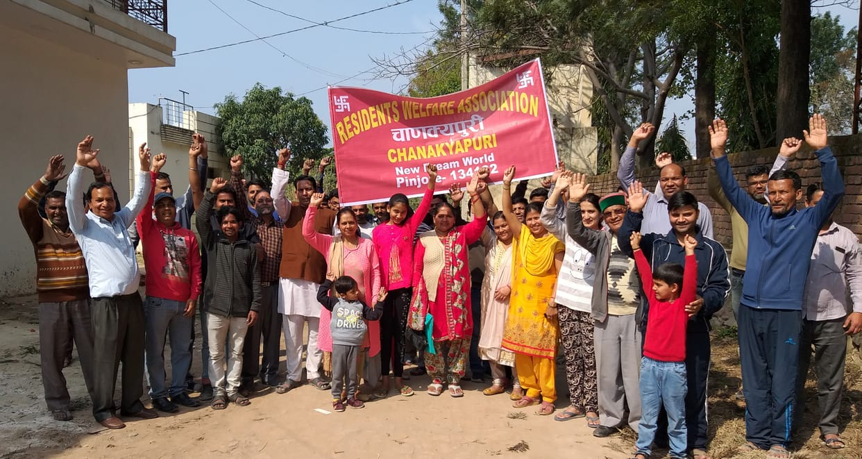 200 families denied basic amenities, protest in protest