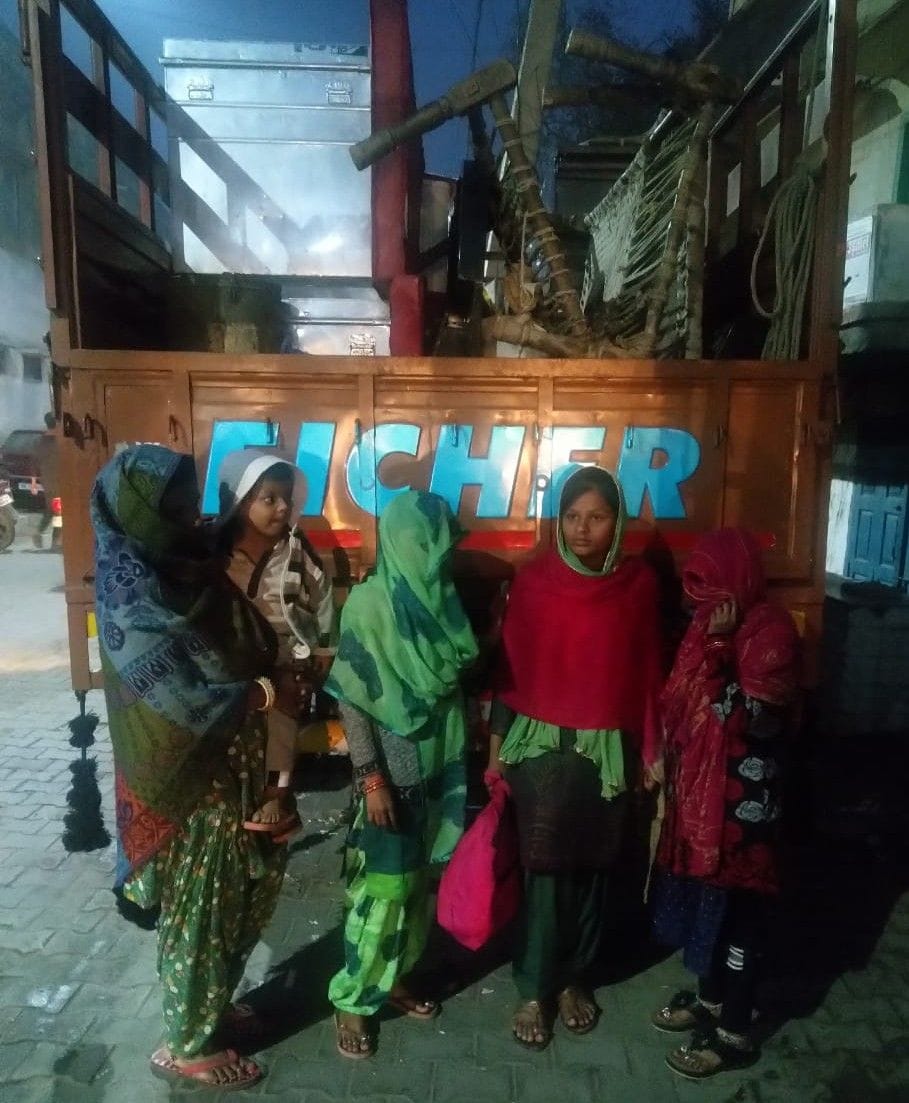 The victim's family escaped