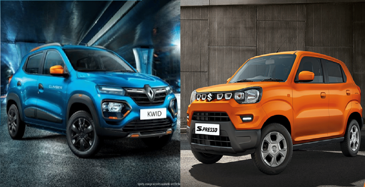 Maruti Suzuki S-Presso vs Renault Kwid specifications and price comparision of two cheapest cars