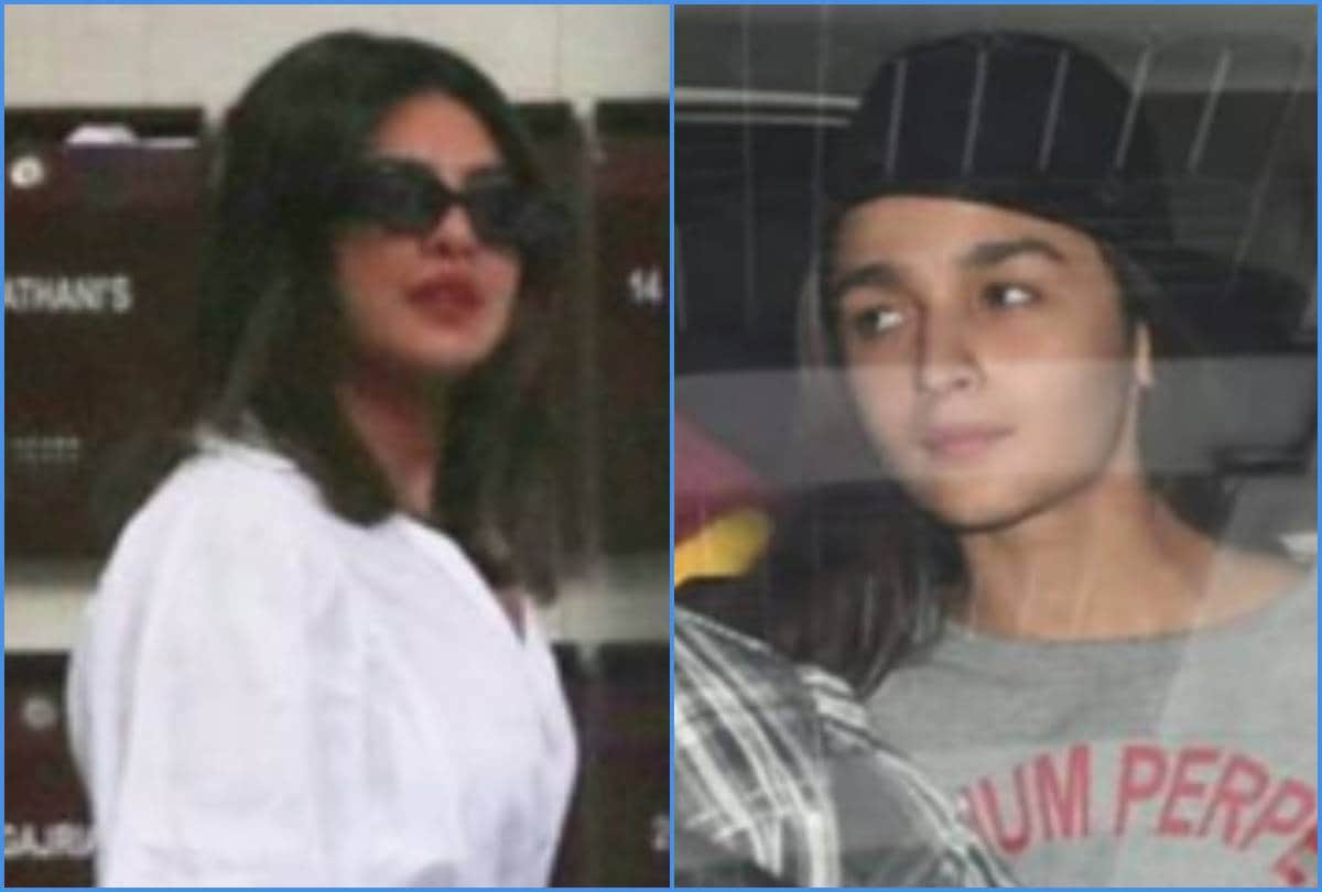 priyanka chopra and alia bhatt spotted at katrina kaif residence