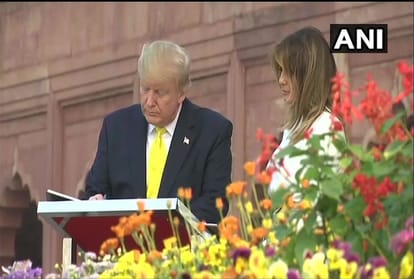 UP Governor and Cm Yogi Adityanath reached Agra for Donald Trump Welcome