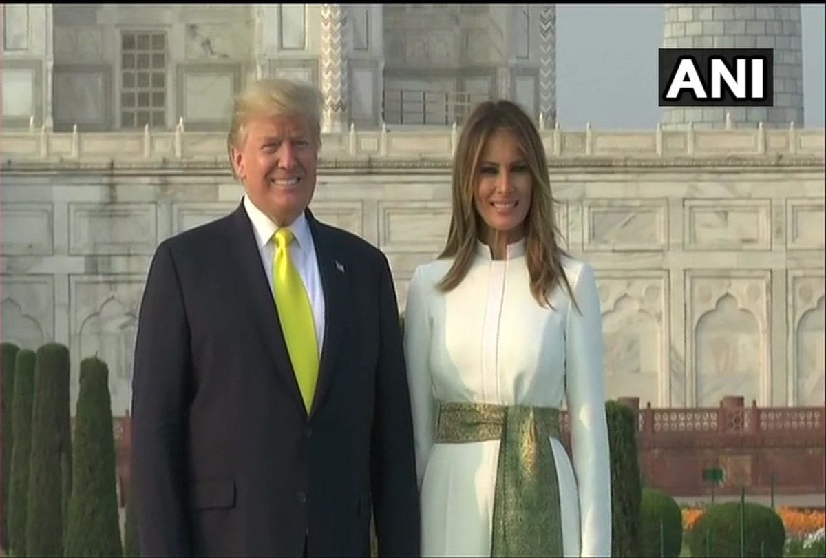 Up Cm Yogi Adityanath Gifts Portrait To Donald Trump