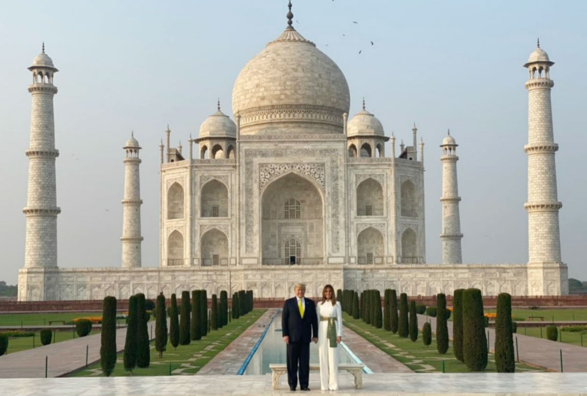 Donald Trump, Melania Trump Visit India Donald Trump Visit the Taj Mahal with family