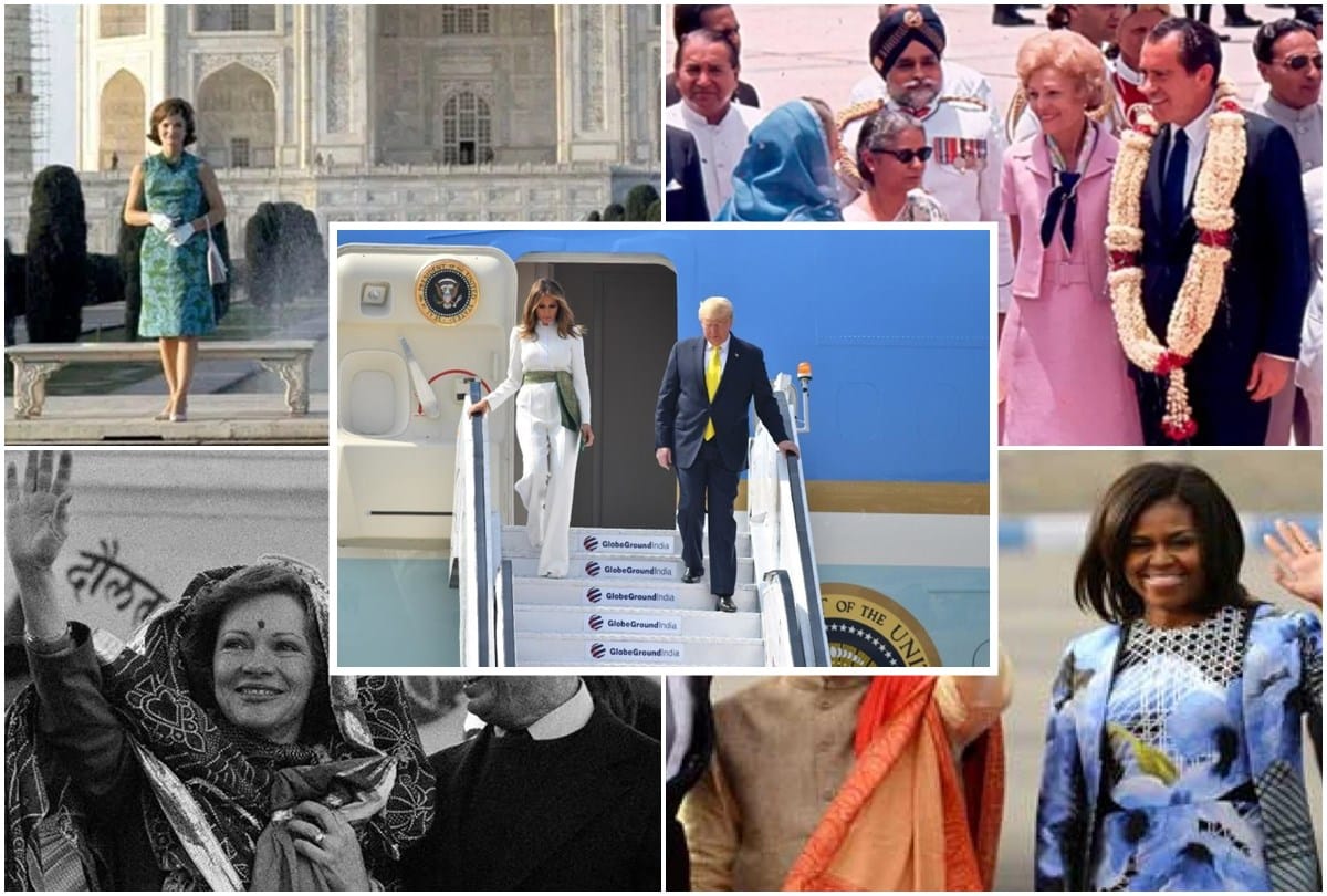 First Ladies of United States of America who visit India Melania Trump Visit