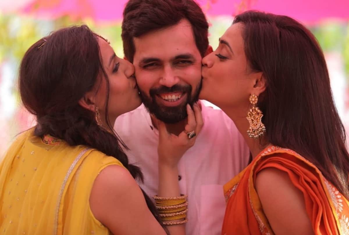 shweta tiwari brother nidhaan tiwari haldi ceremony pictures with palak tiwari