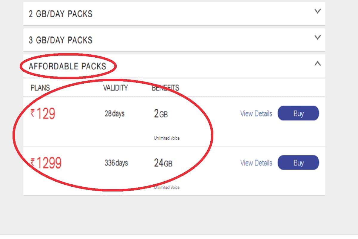Jio cheapest monthly Plan with data and unlimited on same network, Details here