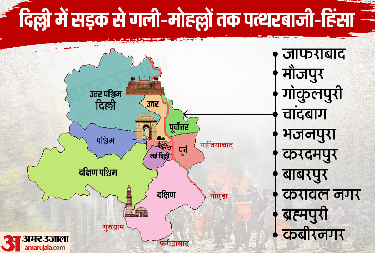 Delhi Violence over CAA Protest Live Updates News in Hindi: jafrabad maujpur loni brahmapuri arrest