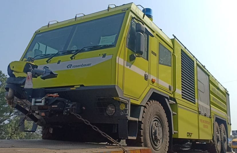 New Fire Extinguisher from Austriya At Pantnagar Airport