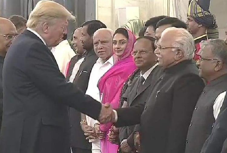 Haryana CM manohar lal meet with US president Donald Trump