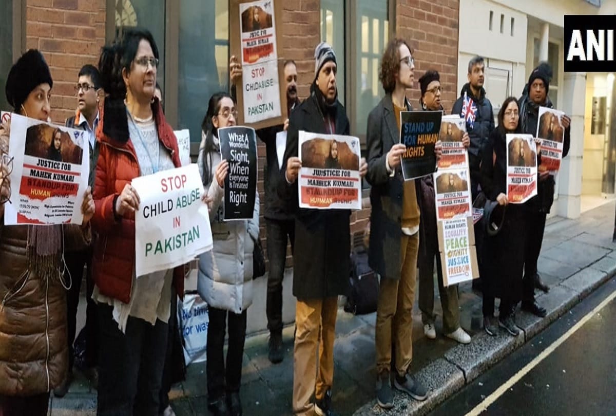 Anti Pak army posters placed outside United Nations during 43rd session at UNHRC