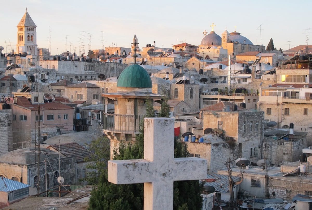 Jerusalem city where Jesus Christ was crucified