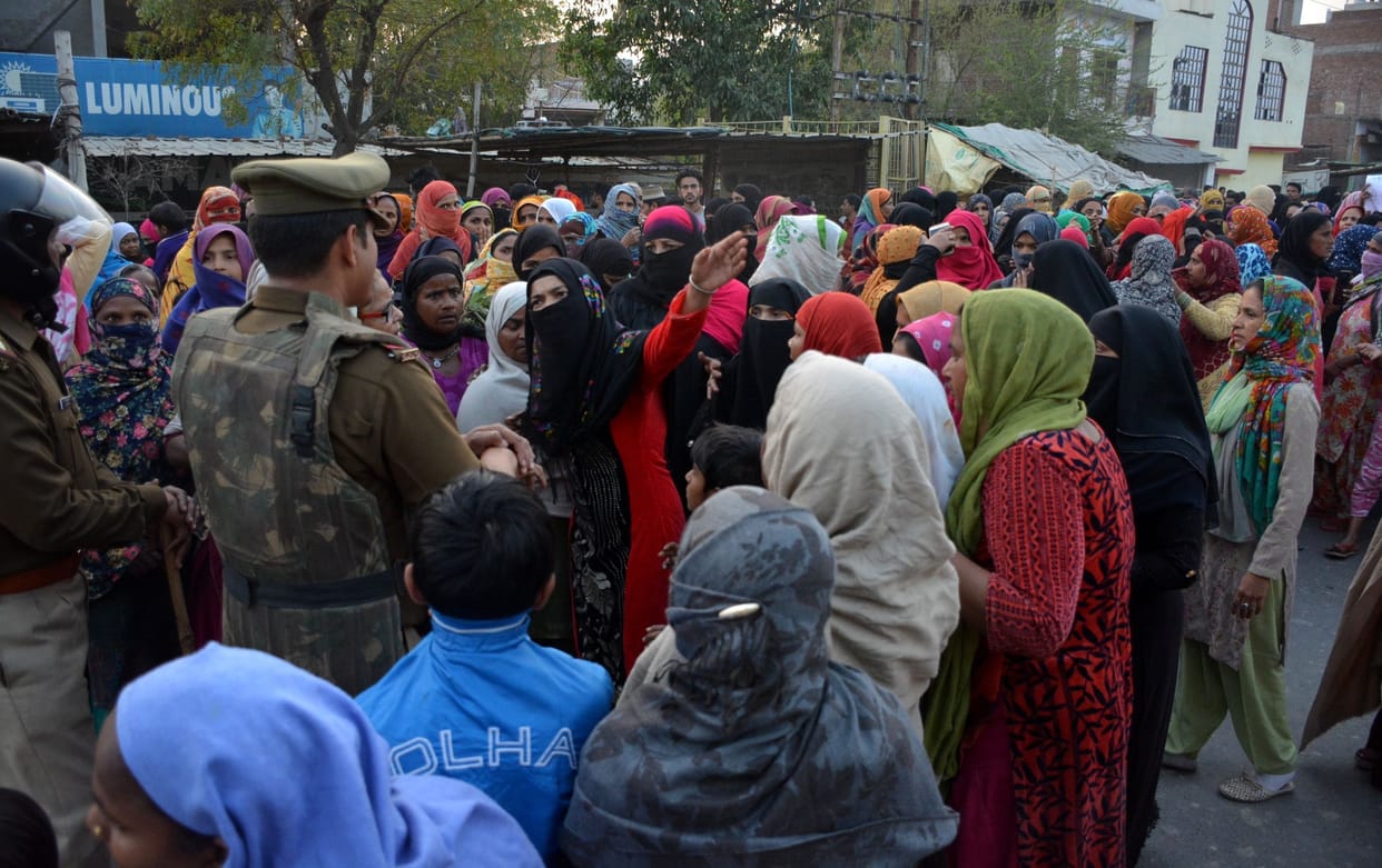Protest Against CAA on Anoop Shahar road