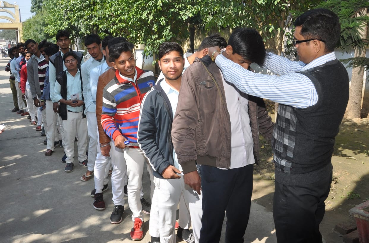Candidates registered for music playing did not reach the exam