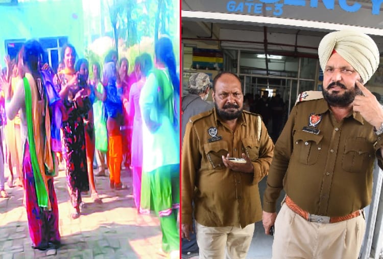 Ruckus by eunuchs outside the police post in Ludhiana