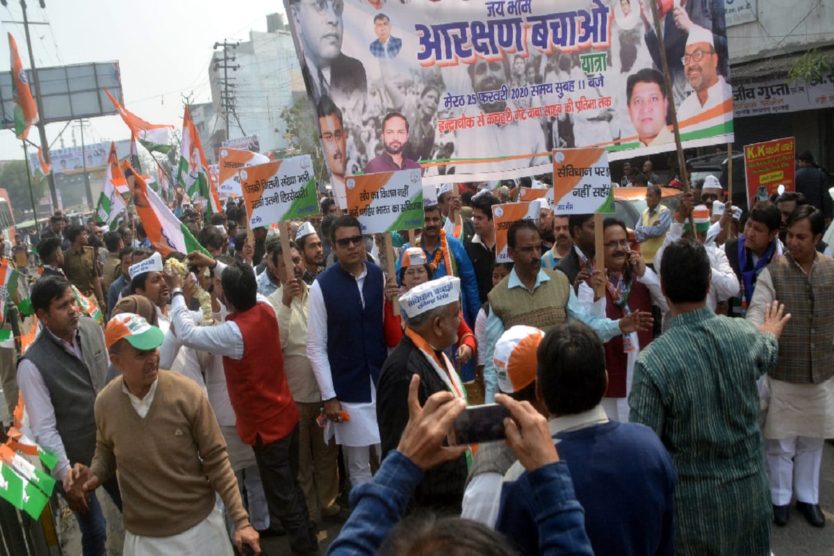 Congress state president Ajay Kumar says that the RSS people are firing bullets at the public